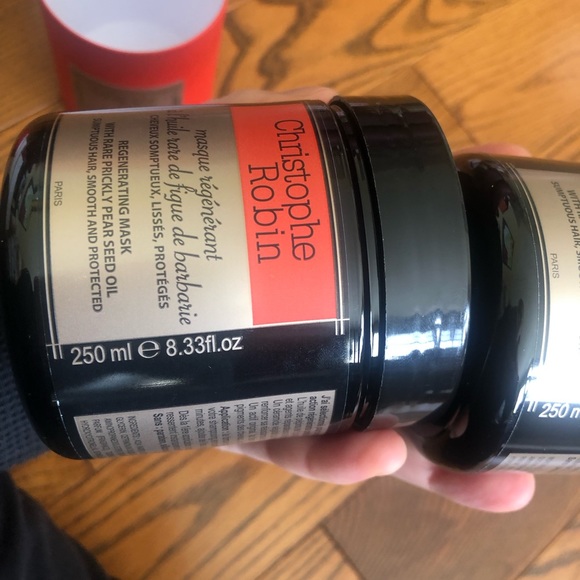 CHRISTOPHE ROBIN Regenerating Hair Mask with Prickly Pear Seed Oil 250ml 2 pack - Picture 5 of 7